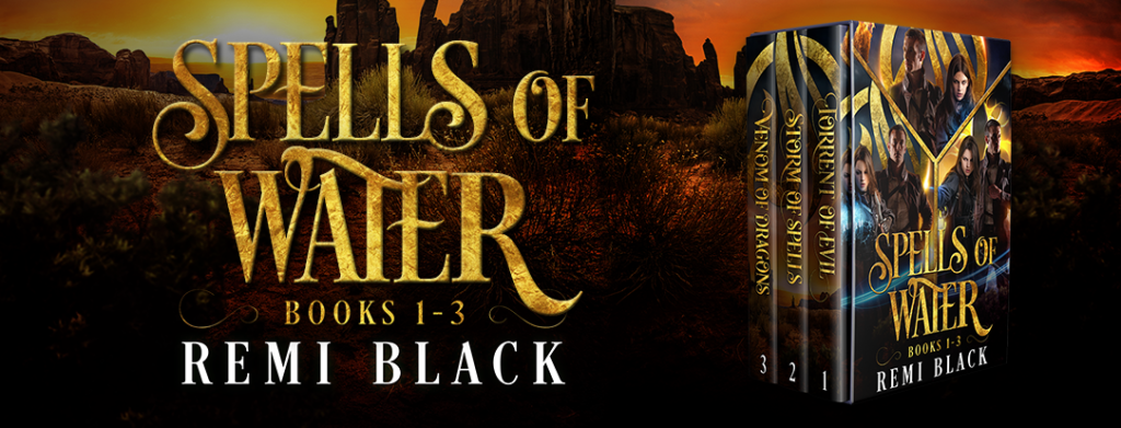 Torrent of Evil, Storm of Spells, Venom of Dragons, all written by Remi Black